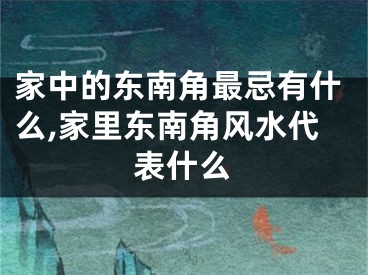 家中的东南角最忌有什么,家里东南角风水代表什么