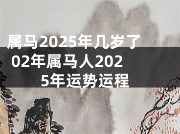 属马2025年几岁了 02年属马人2025年运势运程