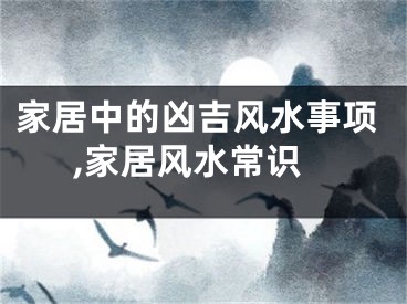 家居中的凶吉风水事项,家居风水常识