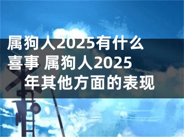 属狗人2025有什么喜事 属狗人2025年其他方面的表现