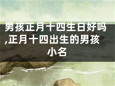 男孩正月十四生日好吗,正月十四出生的男孩小名