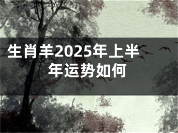 生肖羊2025年上半年运势如何
