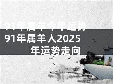 91年属羊今年运势 91年属羊人2025年运势走向