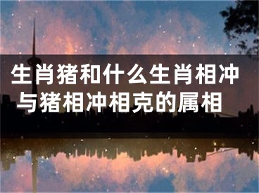 生肖猪和什么生肖相冲 与猪相冲相克的属相