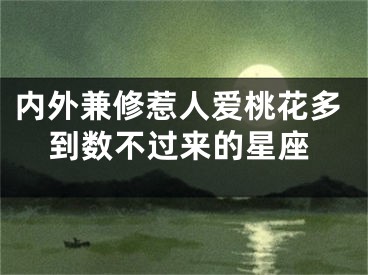 内外兼修惹人爱桃花多到数不过来的星座