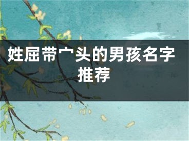 姓屈带宀头的男孩名字推荐