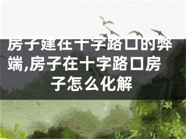 房子建在十字路口的弊端,房子在十字路口房子怎么化解
