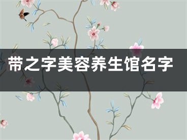 带之字美容养生馆名字