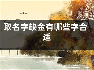 取名字缺金有哪些字合适