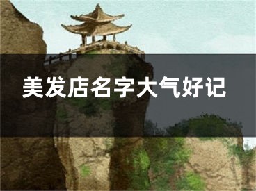 美发店名字大气好记