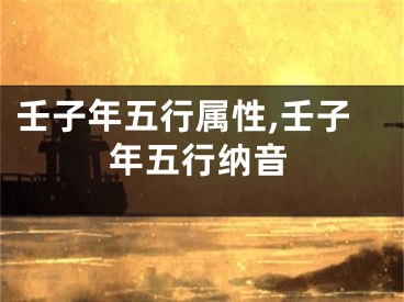 壬子年五行属性,壬子年五行纳音