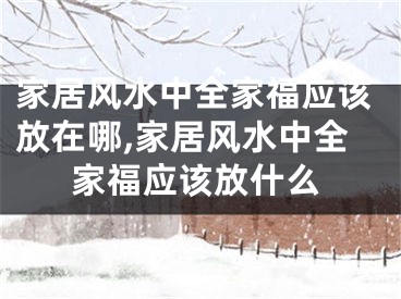 家居风水中全家福应该放在哪,家居风水中全家福应该放什么