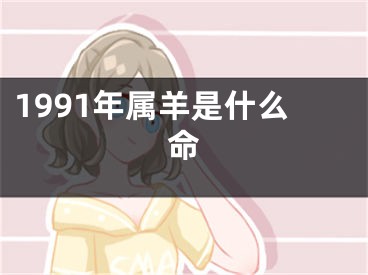 1991年属羊是什么命