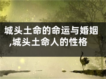 城头土命的命运与婚姻,城头土命人的性格