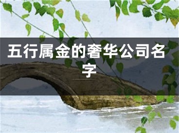 五行属金的奢华公司名字