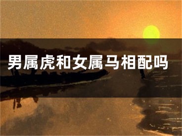 男属虎和女属马相配吗