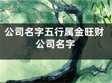 公司名字五行属金旺财公司名字