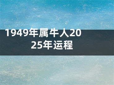 1949年属牛人2025年运程