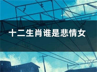 十二生肖谁是悲情女