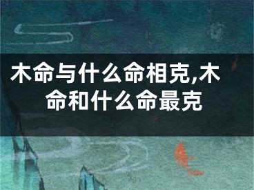 木命与什么命相克,木命和什么命最克