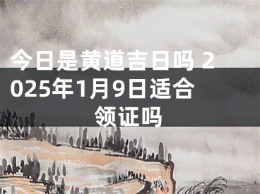 今日是黄道吉日吗 2025年1月9日适合领证吗