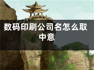 数码印刷公司名怎么取中意