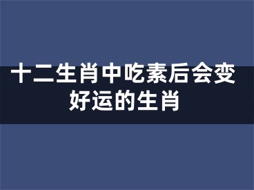 十二生肖中吃素后会变好运的生肖