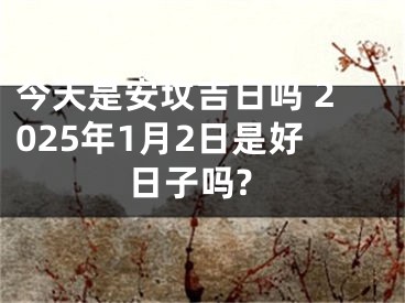 今天是安坟吉日吗 2025年1月2日是好日子吗?