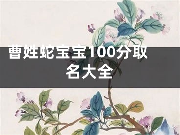 曹姓蛇宝宝100分取名大全