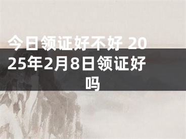 今日领证好不好 2025年2月8日领证好吗