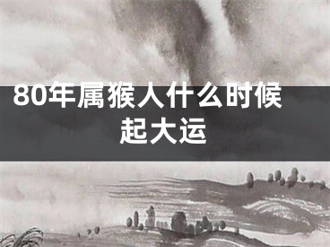 80年属猴人什么时候起大运
