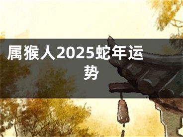 属猴人2025蛇年运势