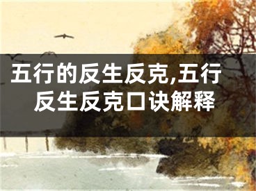 五行的反生反克,五行反生反克口诀解释