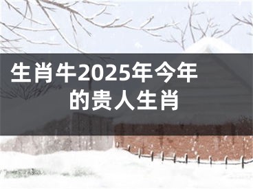 生肖牛2025年今年的贵人生肖