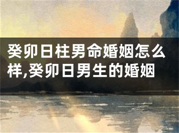 癸卯日柱男命婚姻怎么样,癸卯日男生的婚姻
