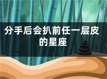 分手后会扒前任一层皮的星座