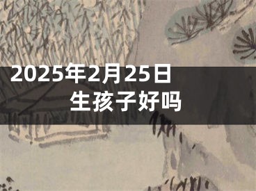 2025年2月25日生孩子好吗