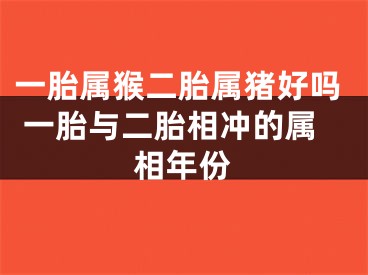 一胎属猴二胎属猪好吗 一胎与二胎相冲的属相年份