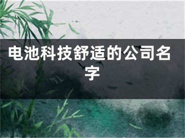 电池科技舒适的公司名字