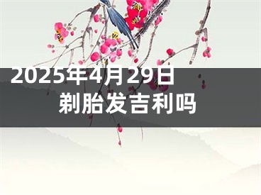 2025年4月29日剃胎发吉利吗