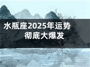 水瓶座2025年运势彻底大爆发