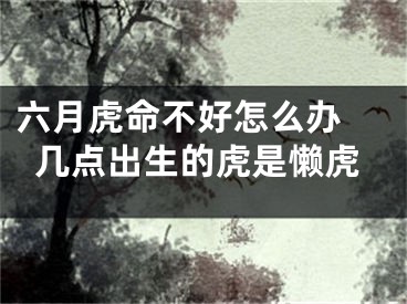 六月虎命不好怎么办 几点出生的虎是懒虎