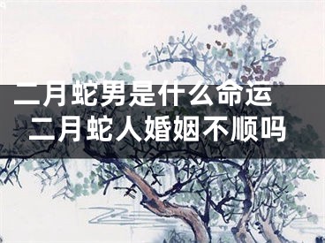二月蛇男是什么命运 二月蛇人婚姻不顺吗