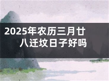 2025年农历三月廿八迁坟日子好吗