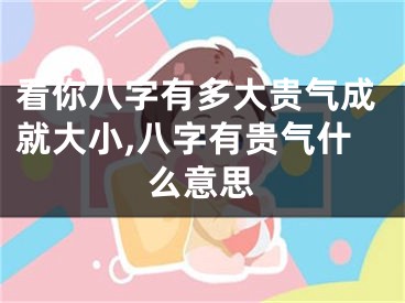 看你八字有多大贵气成就大小,八字有贵气什么意思