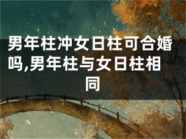 男年柱冲女日柱可合婚吗,男年柱与女日柱相同