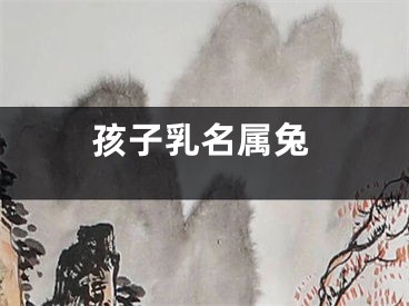 孩子乳名属兔