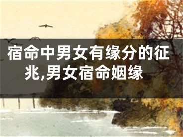 宿命中男女有缘分的征兆,男女宿命姻缘
