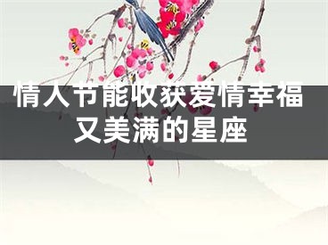 情人节能收获爱情幸福又美满的星座