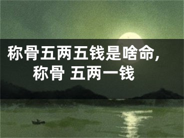 称骨五两五钱是啥命,称骨 五两一钱